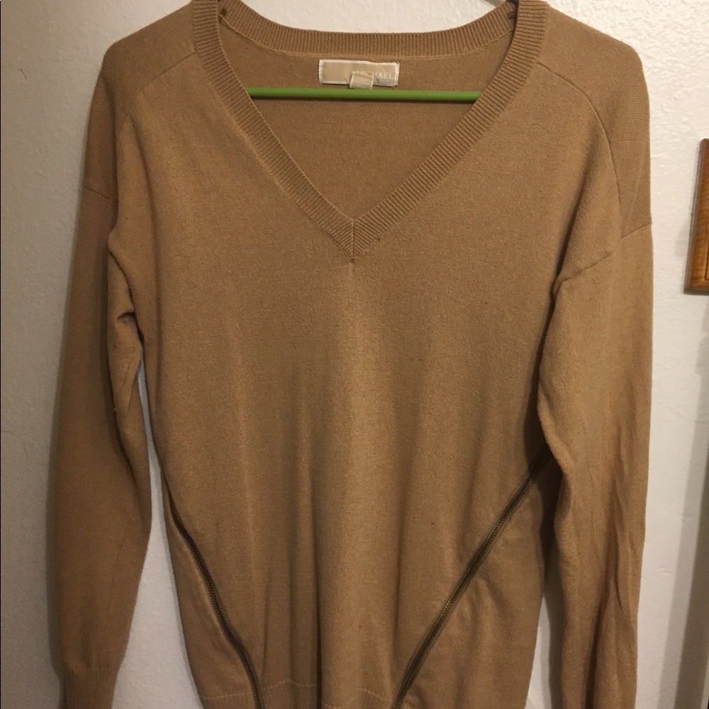 MK tan sweater